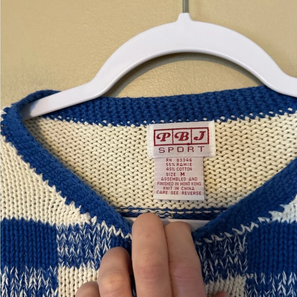 Vintage PBJ Sport Sunflower Knit Sweater